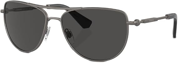 BURBERRY Women's 3149 60Mm Sunglasses, Metallic