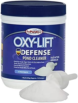 The Pond Guy Oxy-Lift Defense Powder Treatment for Water Gardens, 2 lbs | Lifts scum, sludge and stains from waterfalls, rocks and fountains to reduce maintenance