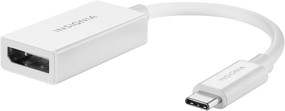 Insignia Multi Port USB Ethernet HDMI Hub Adapter Series, Data Transfer & Charging for MacBook, Chromebook, Laptop, PC, and More (USB-C to Display Port)