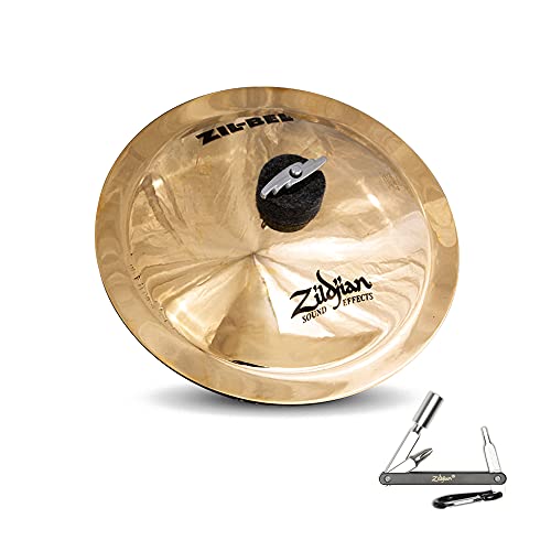 ZILDJIAN A20002 9.5 LARGE ZIL BELL DRUMSET CYMBAL WITH MID TO HIGH PITCH With ZKEY