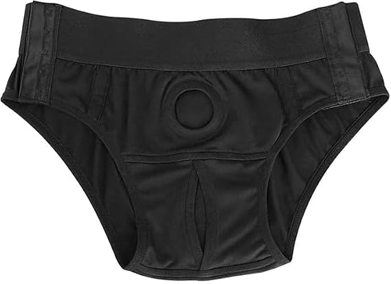 Comfortable Adjustable Unisex Underwear Strapless Underwear Brief - Harness Wearable Strapless Harnesses Panties (US, Alpha, One Size, Regular, Regular, Women, Black)