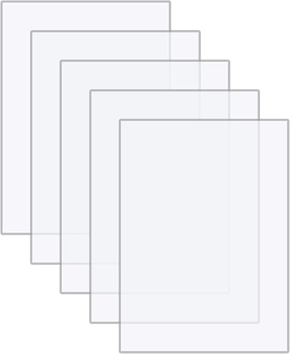 5 Clear Acrylic Sheets 15 x 10 cm for Picture Frame Glass, Signs, Painting, Projects