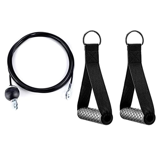 Replacement Cable Machine Accessories,Exercise Cable Handles,Cable Pulley Attachments for Gym