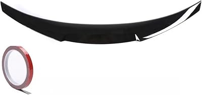 Compatible for BMW 5 Series G30 Rear Bumper Trunk Boot Spoiler Lip Carbon Fiber Look M5 Roof Wing PSM M4 CS Style 2017-2023 Gloss BlackM4 Gloss Black