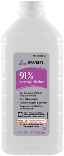 Vi-Jon Swan 91% Isopropyl Rubbing Alcohol, 16 fl oz