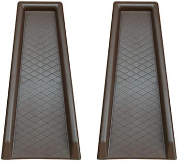 GEOBIN Yardfully Downspout Splashblock (Brown) - 2 Pack