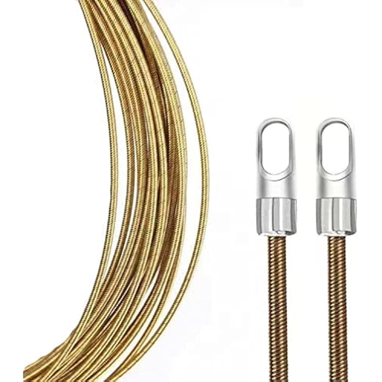 Universal Wire Lead Threading Device Tool, 5M Electrical Spring Wire Threader Fish Tape Fastener Cable Wire Puller Tool, Electrician Threading Device, Electrical Cable Threader Running Puller B