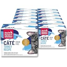 The Honest Kitchen Human Grade CateTM Grain Free Turkey Pate Wet Cat Food, 2.8 oz x12