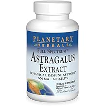 Planetary Herbals Full Spectrum Astragalus Extract Tablets, 60 Count