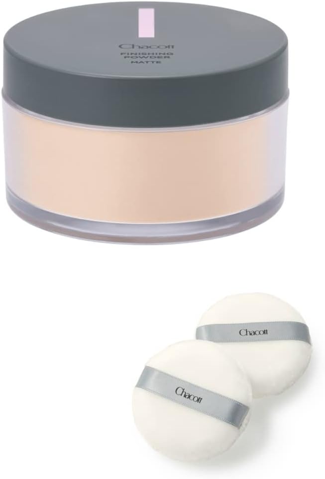 Chacott Chacott Finishing Powder Matte Face Powder with Dedicated Puff 2 Small 764 Light Ochre