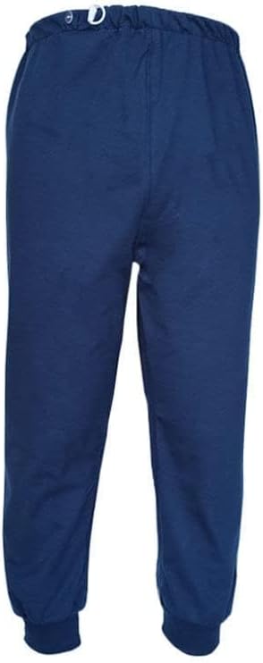 Waterproof Diaper Pants for The Elderly, Leak-Proof Long Pants, Washable Cotton, Adult Urine Pads,Paralyzed, Bedridden Men Women (Blue,Medium)