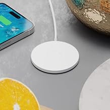 PhoneSuit MagPad | Magnetic Wireless Charger Pad for MagSafe & USB-C Cable| Minimal, Non-Scratch, Slim, Light | Fast-Charging 15 Watts | for Apple iPhone 15/14/13/12 Series, AirPods & More