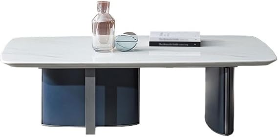 Coffee Table Light Luxury Coffee Table Marble Slate Modern Living Room Terminal Simple Mesa para Centro De Sala