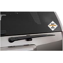 (White Superhero) Baby Superhero or Superheroes on Board Cute car/Truck Logo Sticker Peel and Stick Choose Plural or Singular Version