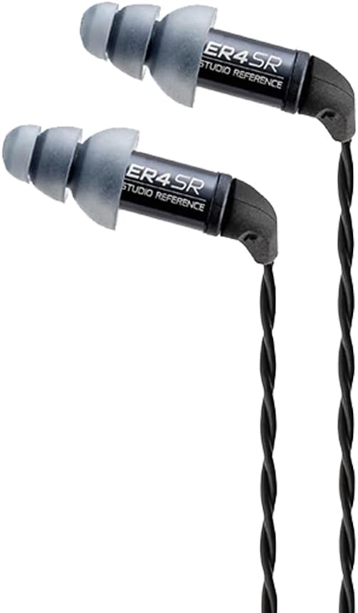 Etymotic ER4-SR Studio Reference In-Ear Isolating Earphone with Replaceable Cable - Black