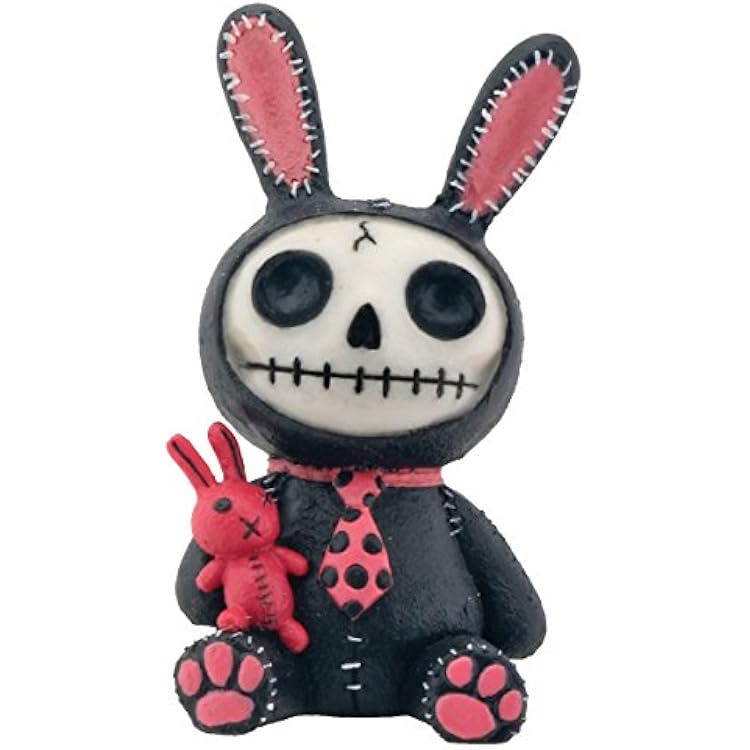 Black and Pink Bunny Bun-Bun Furry Bones Collectible Figurine