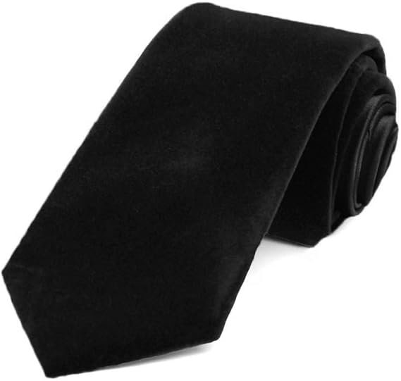 tiemart Velvet Slim Neckties, 2.5" Width