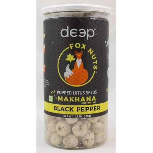 Mahavir Black Pepper Makhana 3.2 Oz