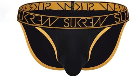 SUKREW - Mens Briefs Underwear - Tanga Trophy Black