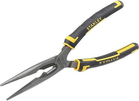 Stanley 0-89-870 Long Nose Plier straight, Black/Yellow