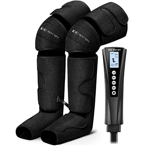 Gifts for Mom, Dad, Men, Women & Loved Ones Air Compression Leg Massager with Heat Ideal for Christmas, Mother Day & Father Day Relieves Muscle Fatigue for Feet, Legs, Calves, Thighs, and Knees