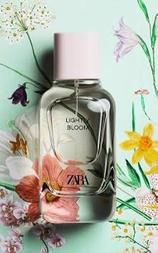 ZARA LIGHTLY BLOOM 100 ML INCLUDES NOTES OF LOTUS FLOWER PEONY AND MUSK AN ELEGANT, HYPNOTIC AND COZY FRAGRANCE 3.4 Fl.Oz EDPZ