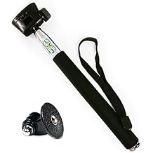SSE 27" Extendable Handheld Monopod Selfie Stick Pole with Tripod Mount Adapter for GoPro Hero 3/4/5/6/7/8/9/10/11/12/13/14 Lightweight, Durable & Adjustable for Travel, Sports & Vlogging