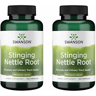 Swanson Stinging Nettle Root Urtica Dioica - Herbal Supplement - 100 Capsules, 500mg 2 Pack