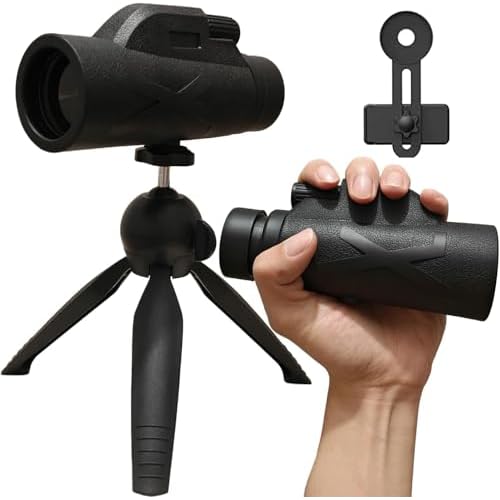 Monocular-Telescope 80x100 High Definition High Powered Telescope for Stargazing,Hunting,Wildlife Bird Watching,Travel,Camping,Hiking,for Smartphone for Adults for Beginners