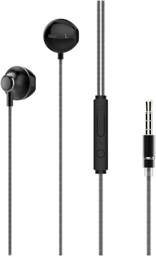 Samsung Galaxy A11/A21/A31/A41/A51/A71 Uyumlu 3.5 mm Jack Kulaklık, Fiber Kablolu, Stereo Ses, Siyah AZD317SBEMR121