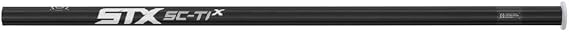 STX mens Sc-Ti Alloy Handle lacrosse shafts, Black, Attack Mid US
