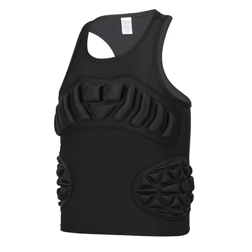 Baseball Chest Protector Youth,Baseball Padded Shirt,Protect Chest Sternum Heart Ribs,Quick-Dry Material,Padded Compression Shirt for Football Softball Lacrosse,Ages 8-12,Multiple Colors