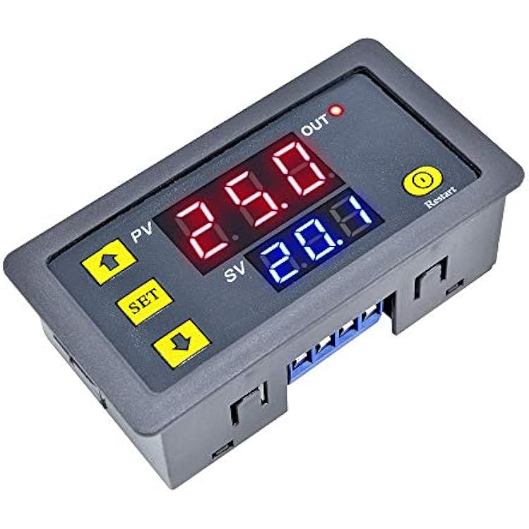 Programmable Cycle Timer Switch Timer Delay Relay LED Digital Display Timing Module 1Piece, AC220V