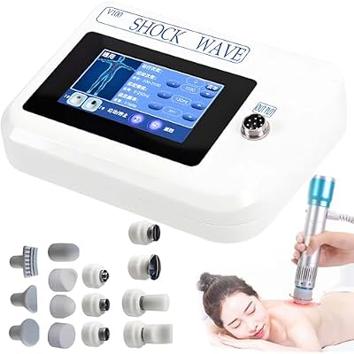 Shock Wave Deep Muscle Massager,w11 Massage Heads,Non-Invasive Shock Wave Therapy Machine,for Back Waist Leg Golfers EIbow Discomfort