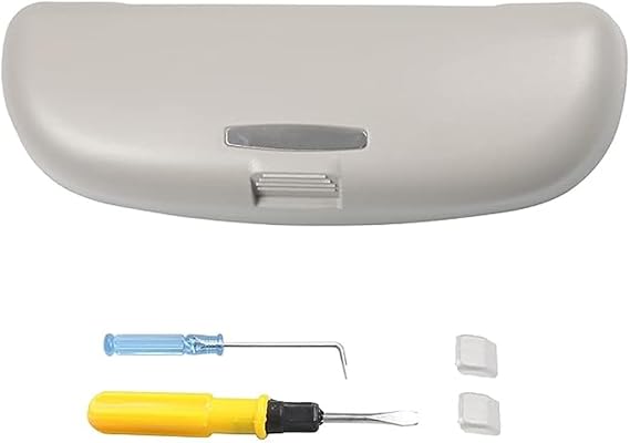 SXCY for 2022-2025 2026 Hyundai Tucson/Ioniq 5 Glasses Holder Box Fit 2022-2024 2025 2026 Hyundai Tucson/Ioniq 5 Accessories Sunglasses Case Holder Passenger Side Overhead Grab Handle Storage(Grey)