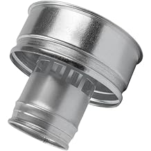 4 Inch Roofing Rain Cap - Galvanized Steel Round Roof Vent Cover - All Weather HVAC Exhaust Chimney Cap (4" / 100mm)