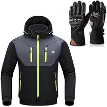 BORLENI Motorcycle Jacket and Winter Motorcycle Gloves