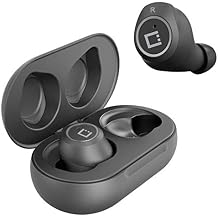Wireless V5 Bluetooth Earbuds Compatible with Realme 5i with Charging case for in Ear Headphones. (V5.0 Black)