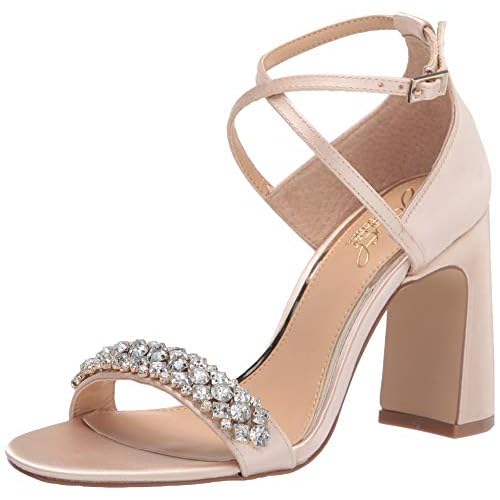 Jewel Badgley Mischka Womens Penny Heeled Sandal