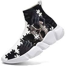 Men Women Slip-on Socks Sneakers Art Graffiti Painted Casual Shoes Tennis Running Shoes Plus Size 5-15