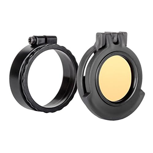 Tenebraex Ocular Amber Flip Cover with Adapter Ring Compatible with Delta, Meopta, Nightforce, Steiner, Athlon, Swarovski Scopes UAC015-ACR