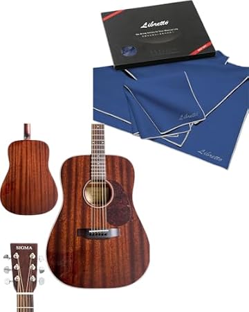 SIGMA 41 Acoustic Guitar + Libretto Microfiber Polish Cloth