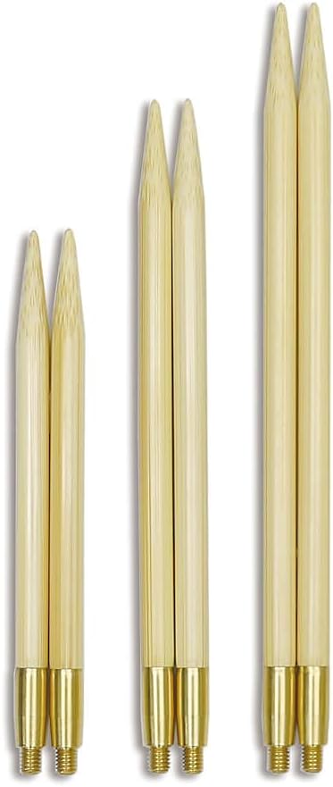 Seeknit Circular Knitting Needles, Bamboo, Beige, 14 cm x 10 mm