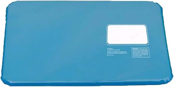 Cooling Pillow 20x14 Inch Flocking PVC Sky Blue Multi Functional Breathable Cool Pad 5F Relief for Hot Sleepers Long Drive Comfort in Car Office Travel Stress Relief