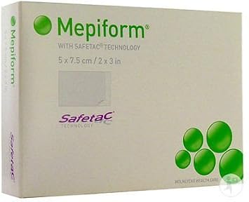 Mepiform Silicone Dressings 5 cm x 7.5 cm (Pack of 5)