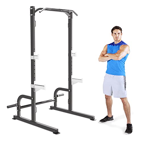 Marcy Olympic Cage Home Gym System Multifunction Squat Rack, Customizable Training Station SM-8117