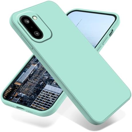Compatible with Oneplus 15R Case Slim Silicone Liquid Full Body Cover,Phone Case for Oneplus 15R Soft Shockproof Cute Anti-Scratch Microfiber Lining Funda para Protective (Blue)