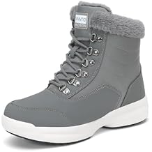 Dannto Women Winter Snow Boots Ladies Warm Fur Lined Ankle Booties Outdoor Water Resistant Furry Shoes
