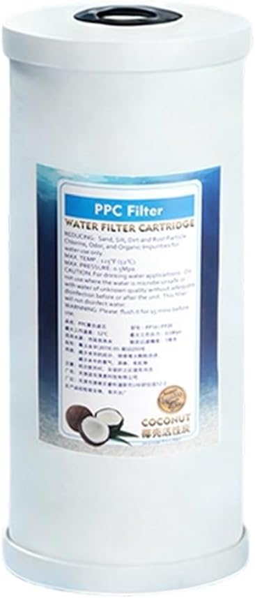 1-Pack of 10-inch Large Composite Filter cartridges, 4.5 x 10 inches, 1-Micron PPC Sediment Filter cartridges, for Whole-House Water Systems