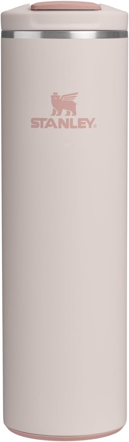 STANLEY Transit FlipTop Mug | Leakproof Coffee Travel Cup | Vacuum Insulated Stainless Steel | Stays Hot or Cold for Hours | BPA-Free | 20 oz | Rose Quartz